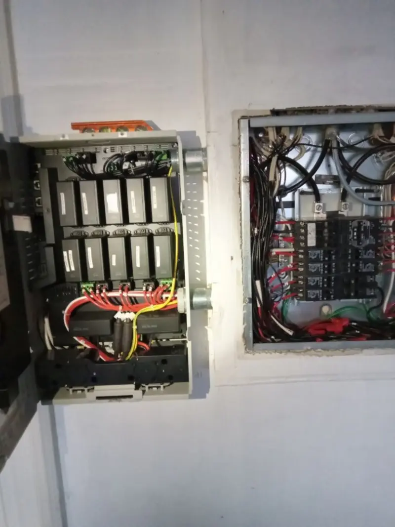 Electrical panel upgrade completed for Ring Doorbell Installation in Poquoson